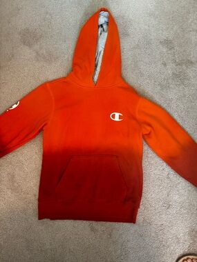 Youth Champion Bright Orange Fleece Pullover